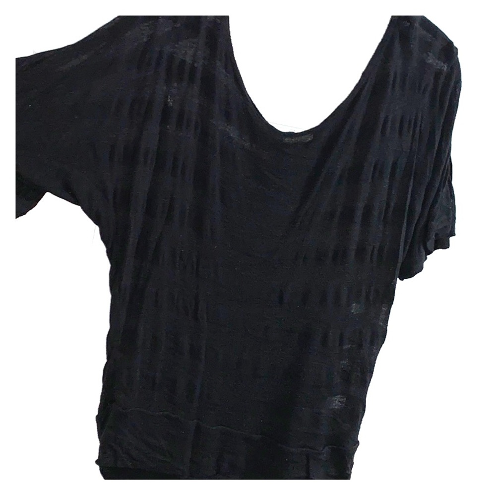 Black see through top